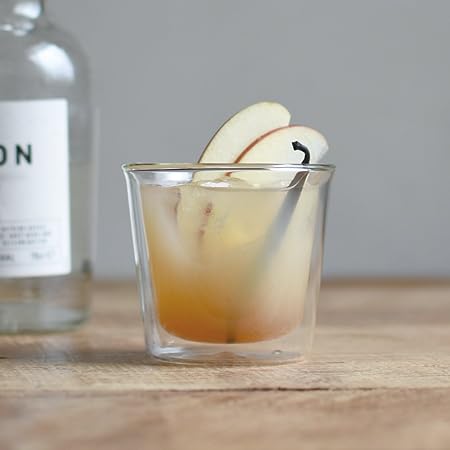 KINTO     Cast Double Wall Rock Glass 250ml Heat-Resistant Microwave Safe