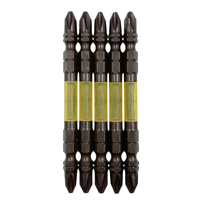 Anex - Black Dragon Tough Bit Double-Headed +2X85 Set of 5 Tools-Kiichin - The #1 Place for Japanese Goods in Your Hand!