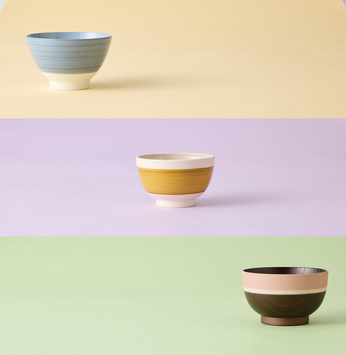 Sujinonakajima The Raw Material Ra-Bow 12cm Break-Resistant Miso Bowl Yellow-Kiichin - The #1 Place for Japanese Goods in Your Hand!