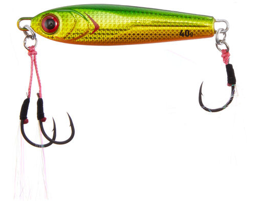 Daiwa Kouga Bay Metal Reel Case - 40G Red Sea Bream Green Gold Orange Berry-Kiichin - The #1 Place for Japanese Goods in Your Hand!