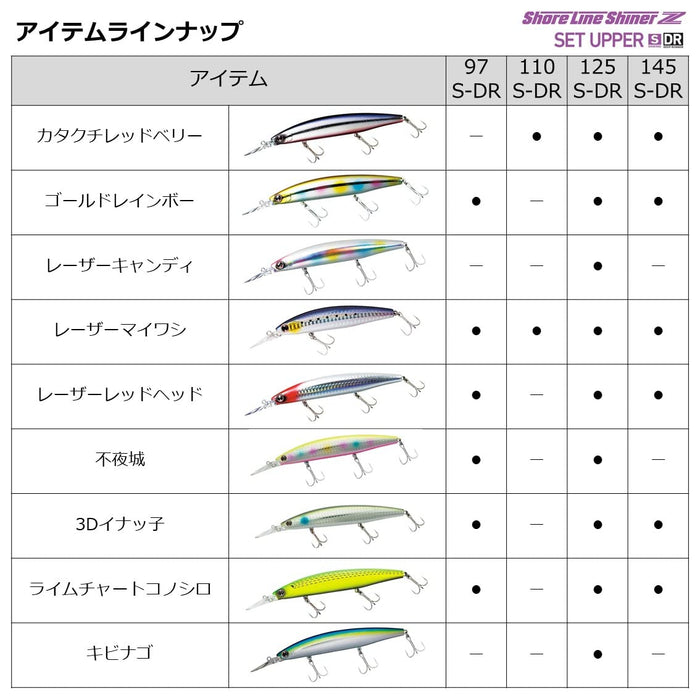 Daiwa Shoreline Shiner Z 110S-Dr Laser Lime Chart Sardine Sea Bass Minnow-Kiichin - The #1 Place for Japanese Goods in Your Hand!