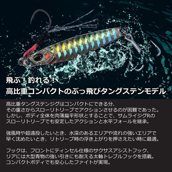 Daiwa Shore Jigging Samurai Jig Rod Tungsten 30g Silver-Kiichin - The #1 Place for Japanese Goods in Your Hand!