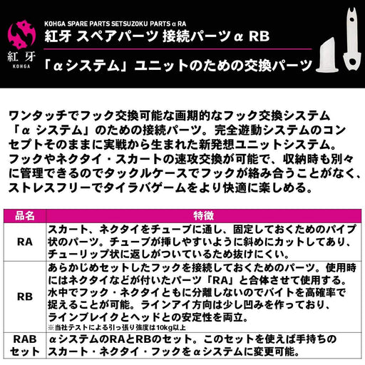 Daiwa Tairaba Kouga Connection Parts Alpha Rb - Daiwa Quality Replacement-Kiichin - The #1 Place for Japanese Goods in Your Hand!