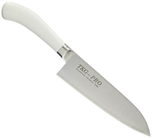 Endo Shoji Tkg-Pro Santoku Knife White Molybdenum Vanadium Steel Japan-Kiichin - The #1 Place for Japanese Goods in Your Hand!