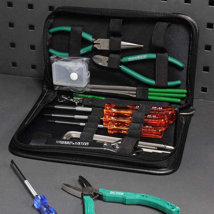 Engineer 19-Piece Maintenance Kit KS-19 Premium Black Tool Set-Kiichin - The #1 Place for Japanese Goods in Your Hand!