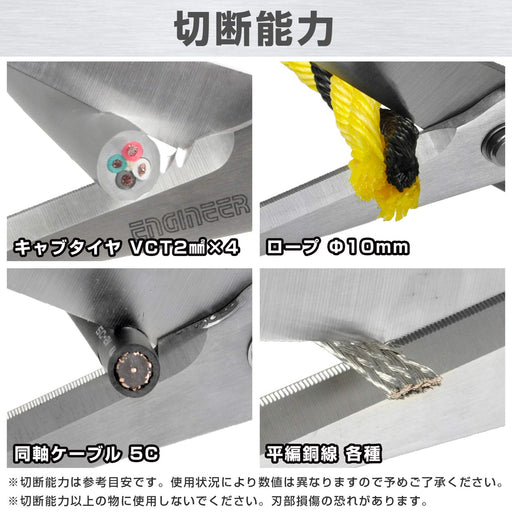 Engineer Yellow Iron Scissors with 58mm Blade Length and Cap PH-57Y Model-Kiichin - The #1 Place for Japanese Goods in Your Hand!