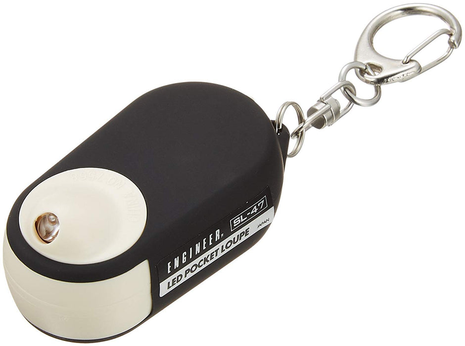 Engineer Bright LED Pocket Magnifier - 4X 6X 10X Magnifying SL-47 Series-Kiichin - The #1 Place for Japanese Goods in Your Hand!