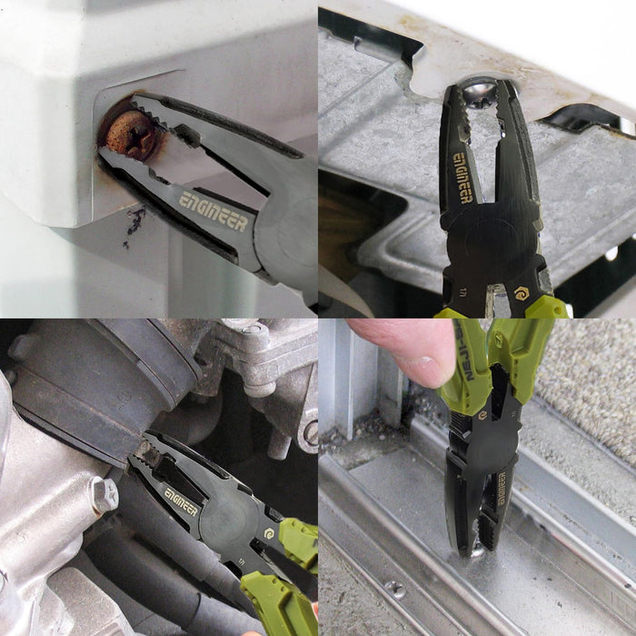 Engineer Black PZ-32 Nejisaurus Tool for Stripped Rusty Crushed Screws 3-9.5mm-Kiichin - The #1 Place for Japanese Goods in Your Hand!