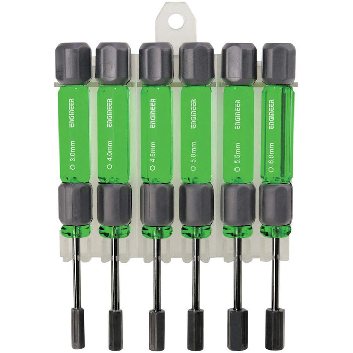 Engineer Precision 3-6mm Nut Driver Set - Green DK-14 Model-Kiichin - The #1 Place for Japanese Goods in Your Hand!