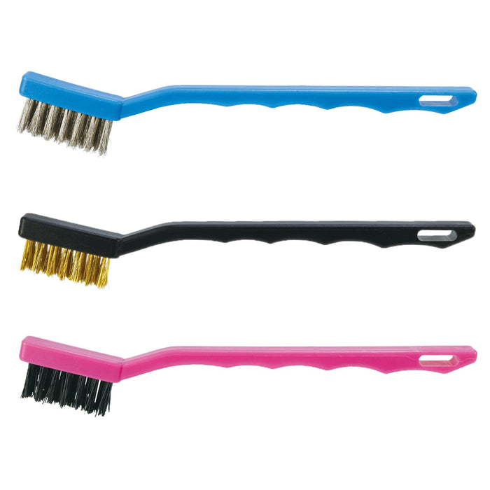 Engineer Set of 3 Wire Brushes Brass Nylon and Stainless Steel TZ-12-Kiichin - The #1 Place for Japanese Goods in Your Hand!