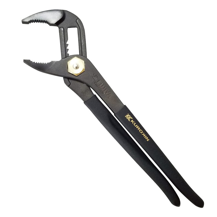 Fujiya Water Pump Pliers Black Gold Spring Loaded 110-250S-Bg
