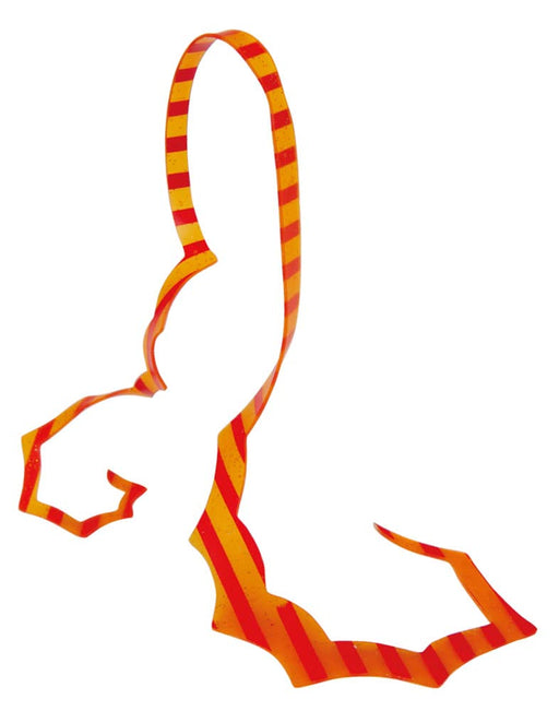 Gamakatsu Sakuragen Silicone Necktie Spiky Curly Orange Red Zebra #43-Kiichin - The #1 Place for Japanese Goods in Your Hand!