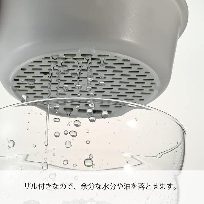 Hario Glass Microwave Steamer 1200Ml Easy Cooking White Made in Japan-Kiichin - The #1 Place for Japanese Goods in Your Hand!