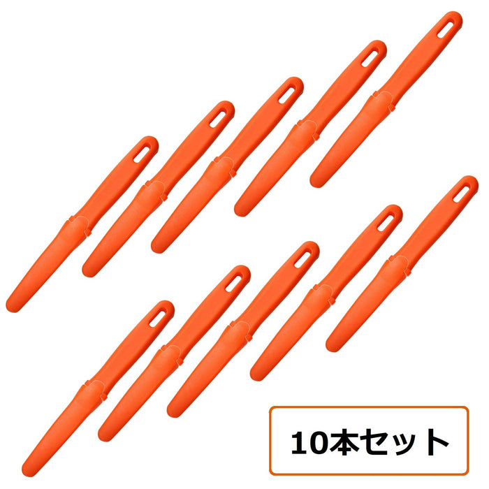 Hasegawa Knives Dan-Chan Cardboard Cutter with Cap Set of 10 DC-191C-10P-Kiichin - The #1 Place for Japanese Goods in Your Hand!