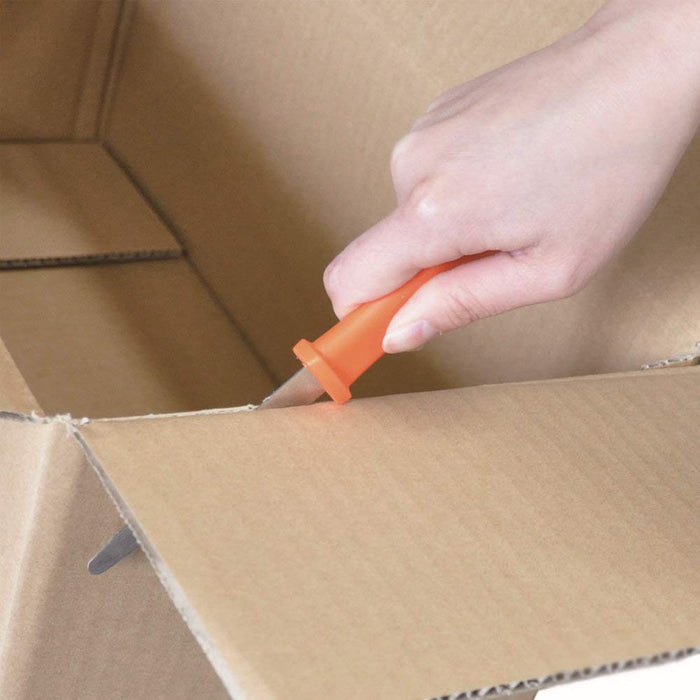 Hasegawa Knives Dan-Chan Cardboard Cutter with Cap Set of 10 DC-191C-10P-Kiichin - The #1 Place for Japanese Goods in Your Hand!