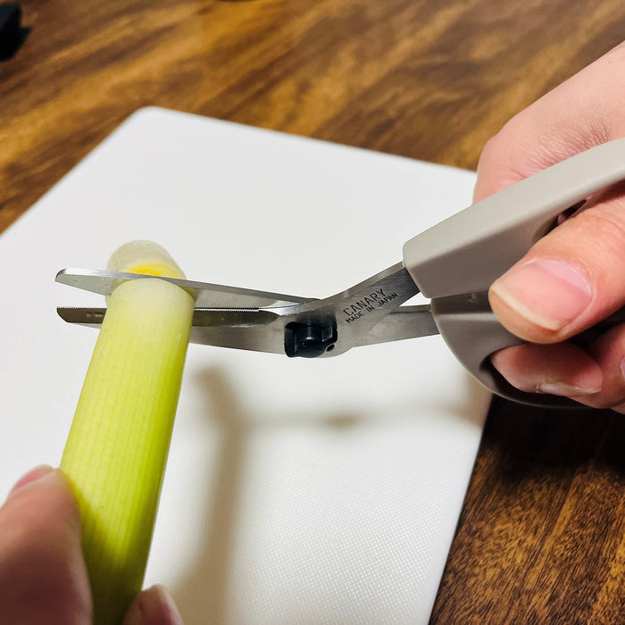 Hasegawa Knives Wife's Choice Kitchen Scissors FK-190-GL in Gray-Kiichin - The #1 Place for Japanese Goods in Your Hand!