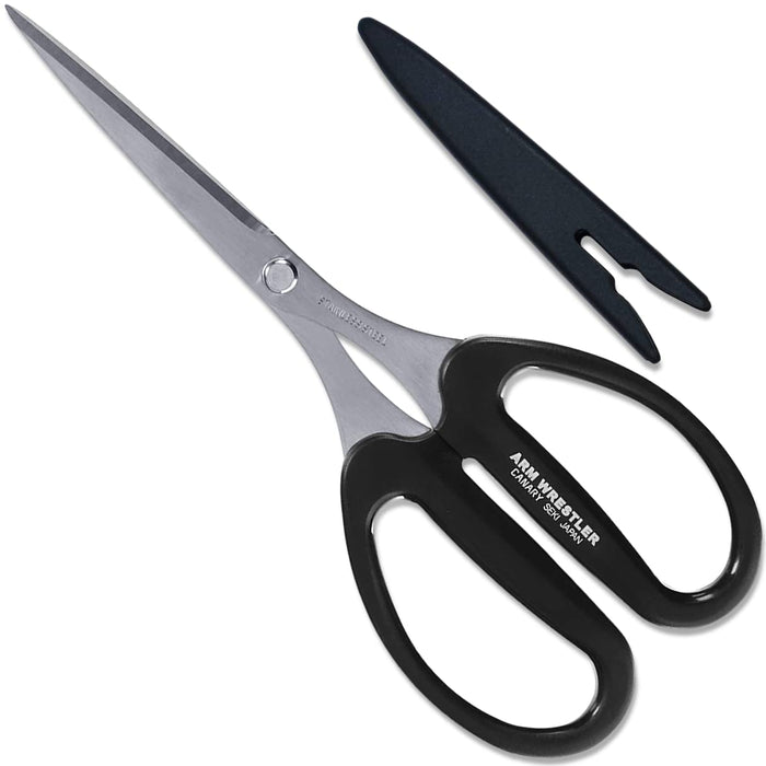 Hasegawa Knives - Hard Straight Long Arm Wrestler AW-190HS Canary Scissors-Kiichin - The #1 Place for Japanese Goods in Your Hand!