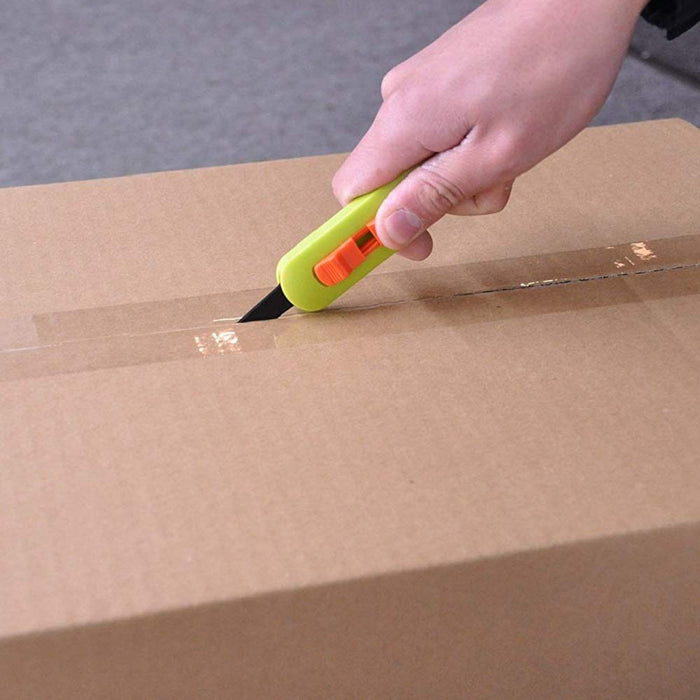 Hasegawa Knives Cardboard Cutter with 2.5cm Fluorine Replacement Blades 2 Pieces Black-Kiichin - The #1 Place for Japanese Goods in Your Hand!