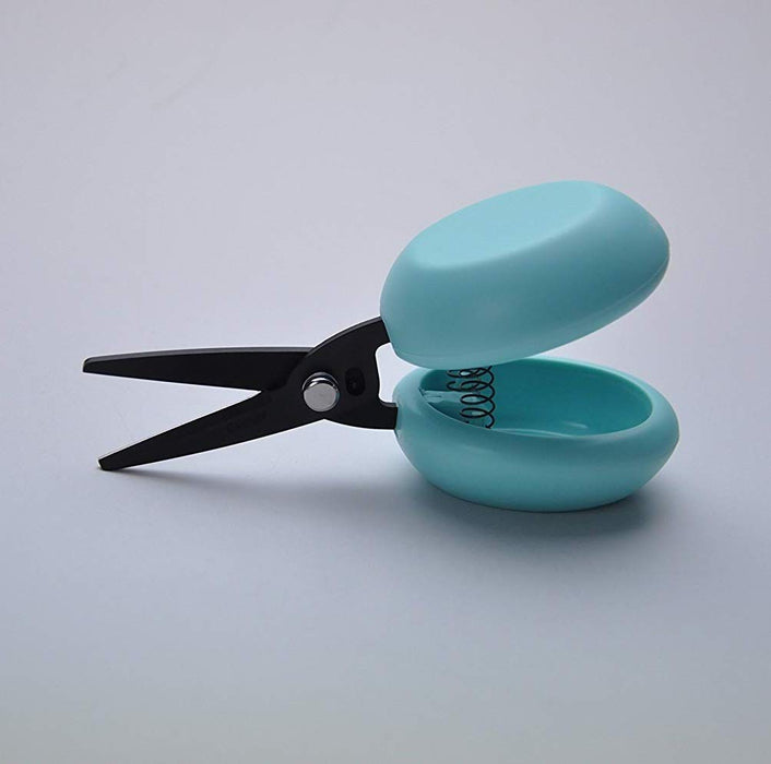 Hasegawa Knives Casta Blue Harac Scissors with Cover Compact Size W11xD4.5xH6 cm-Kiichin - The #1 Place for Japanese Goods in Your Hand!