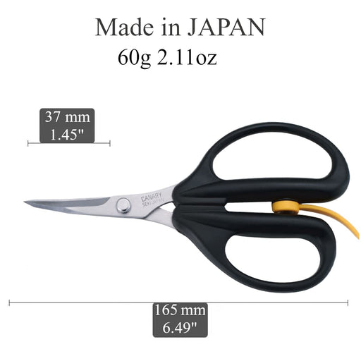 Hasegawa Knives Arm Wrestler Black Curved Blade Scissors Blade Length 3.7cm Total Length 16cm-Kiichin - The #1 Place for Japanese Goods in Your Hand!