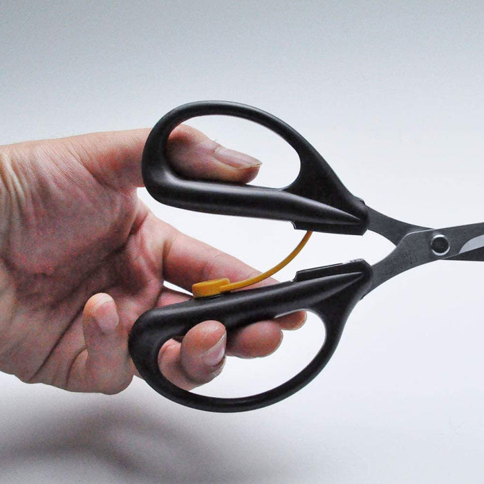 Hasegawa Knives Arm Wrestler Black Curved Blade Scissors Blade Length 3.7cm Total Length 16cm-Kiichin - The #1 Place for Japanese Goods in Your Hand!