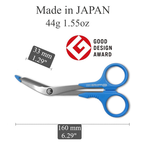 Hasegawa Knives NS-160 Blue Bond-Free Scissors with 16cm Total 4.5cm Blade Length-Kiichin - The #1 Place for Japanese Goods in Your Hand!