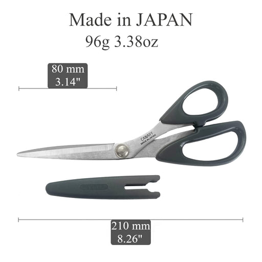 Hasegawa Knives CS-210B Black Cloth Cutting Scissors for Household Use 210mm-Kiichin - The #1 Place for Japanese Goods in Your Hand!