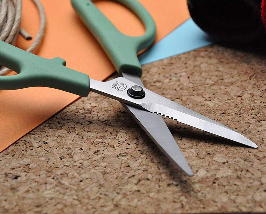 Hasegawa Knives Craft Scissors HT-175 Premium Quality Green-Kiichin - The #1 Place for Japanese Goods in Your Hand!