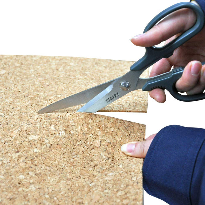 Hasegawa Knives - Gray Craft Scissors with Thick Long 8.5cm Blade RCK-200K 20cm Total Length-Kiichin - The #1 Place for Japanese Goods in Your Hand!