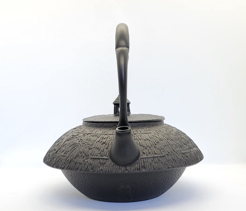 Iwachu Nambu Iron Teapot 1.2L Black Glazed Kamayaki Direct Heat Safe-Kiichin - The #1 Place for Japanese Goods in Your Hand!