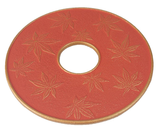 Iwachu Ironware 14cm Maple Gold Reddish Brown Kettle Base Nambu 53637-Kiichin - The #1 Place for Japanese Goods in Your Hand!