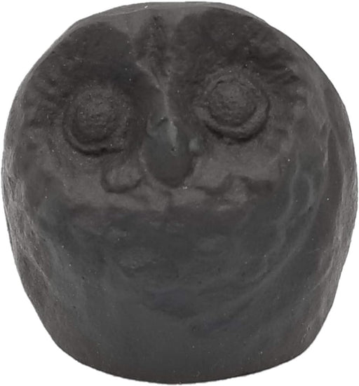 Iwachu Large Black Owl Paperweight 30021 - Nambu Ironware Design-Kiichin - The #1 Place for Japanese Goods in Your Hand!