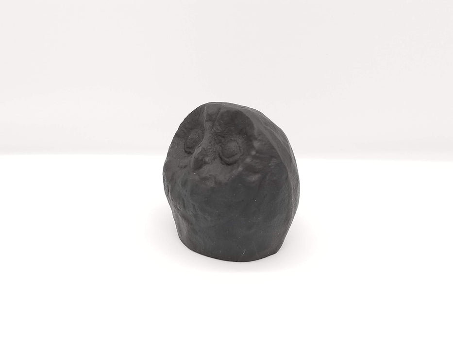Iwachu Large Black Owl Paperweight 30021 - Nambu Ironware Design-Kiichin - The #1 Place for Japanese Goods in Your Hand!