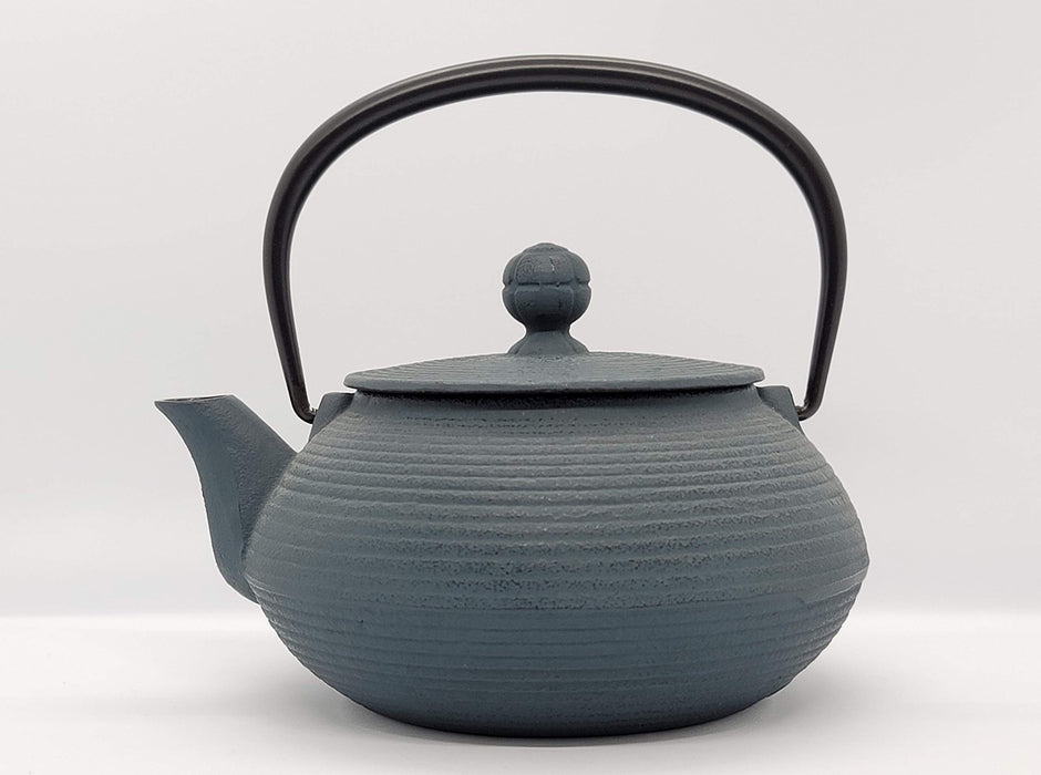 Iwachu Nambu Ironware Teapot 0.65L Damman Blue Enamel Interior-Kiichin - The #1 Place for Japanese Goods in Your Hand!