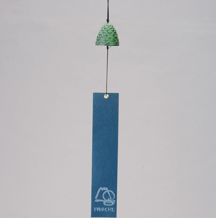 Iwachu Nambu Ironware 4cm Pine Blue Wind Chime 27020-Kiichin - The #1 Place for Japanese Goods in Your Hand!