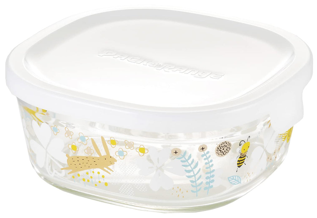 Iwaki 450mL Heat-Resistant Glass Airtight Container Square Nordic Design