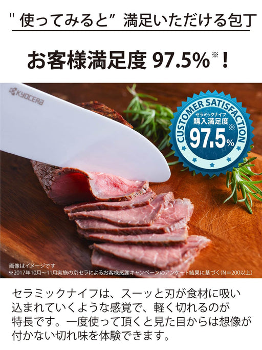 Kyocera 16cm Ceramic Santoku Knife Lightweight Sharp Rust-Free Dishwasher Safe-Kiichin - The #1 Place for Japanese Goods in Your Hand!