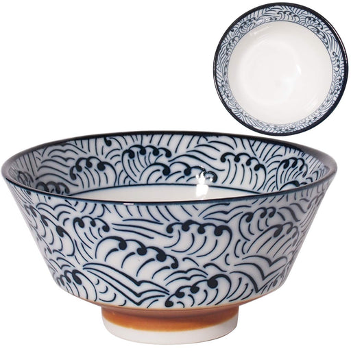 Minoru Pottery Mino Ware Suzu 130 Tea Bowl Ripple Design-Kiichin - The #1 Place for Japanese Goods in Your Hand!