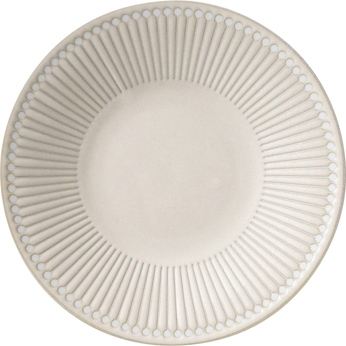 Minoru Pottery Minoyaki Albee 220 Beige Plate Japan Quality Ceramic Dish-Kiichin - The #1 Place for Japanese Goods in Your Hand!