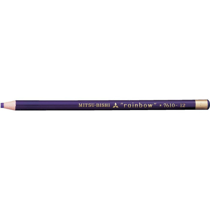 Mitsubishi Pencil No.7610 - Purple Aqueous Dermatograph Colored Pencils Pack of 12-Kiichin - The #1 Place for Japanese Goods in Your Hand!