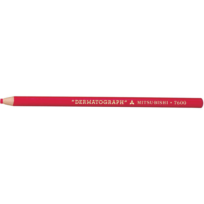 Mitsubishi Pencil Colored Oil Dermatograph No.7600 Red 1 Dozen Dimensions 54x180x19 mm-Kiichin - The #1 Place for Japanese Goods in Your Hand!