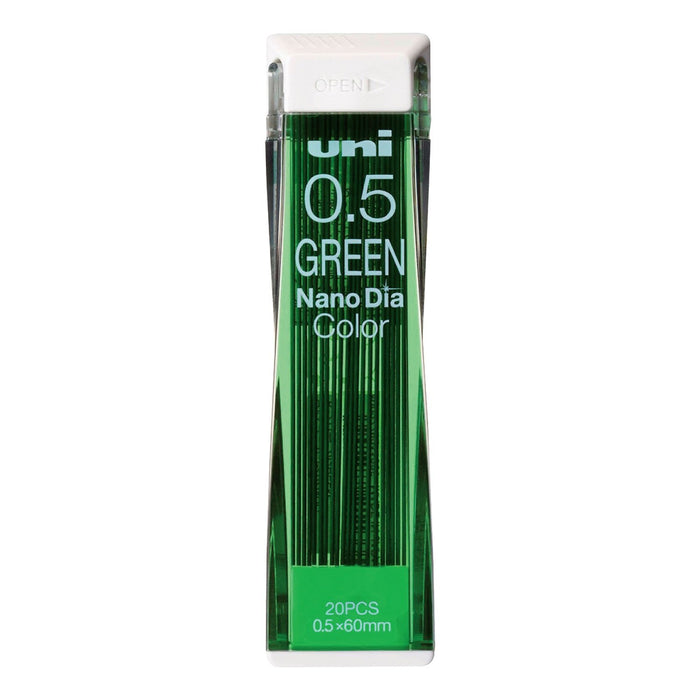 Mitsubishi Pencil Nano Diamond 0.5 Green Lead 10-piece Erasable Colour Set-Kiichin - The #1 Place for Japanese Goods in Your Hand!