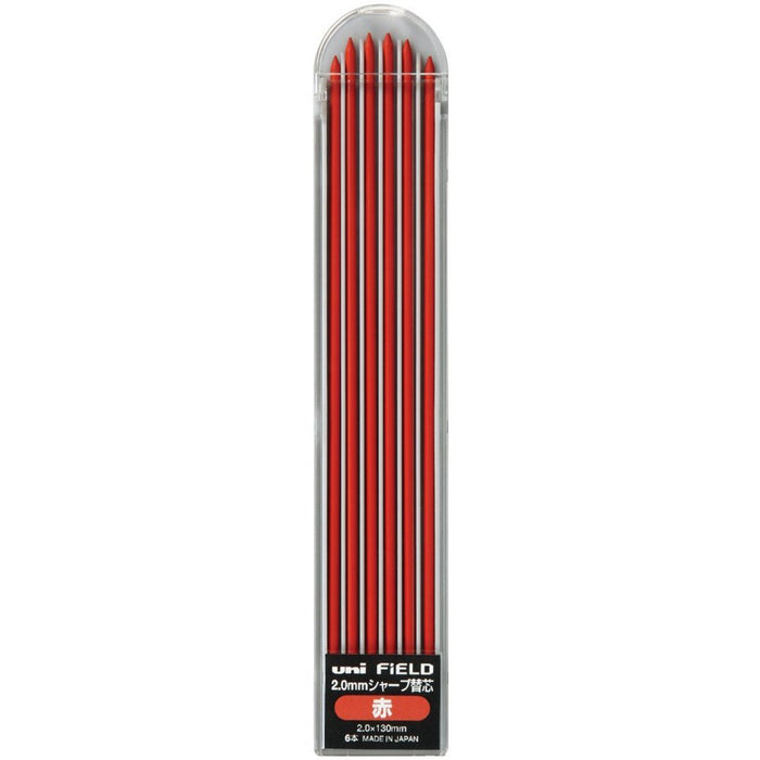 Mitsubishi Pencil Field 2.0 Mechanical Red Pencil Lead 10 Pieces-Kiichin - The #1 Place for Japanese Goods in Your Hand!