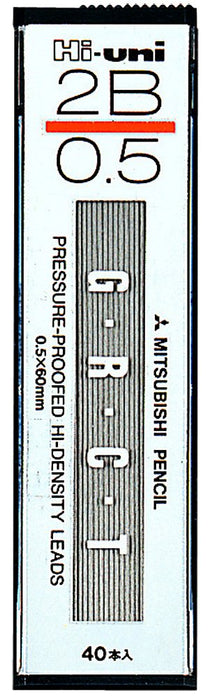 Mitsubishi Pencil High Uni 0.5 2B Mechanical Pencil Lead Pack of 10-Kiichin - The #1 Place for Japanese Goods in Your Hand!