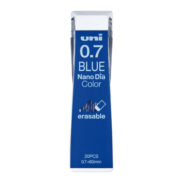 Mitsubishi Pencil Nano Diamond 0.7 Blue Mechanical Pencil Lead 10 Pieces-Kiichin - The #1 Place for Japanese Goods in Your Hand!