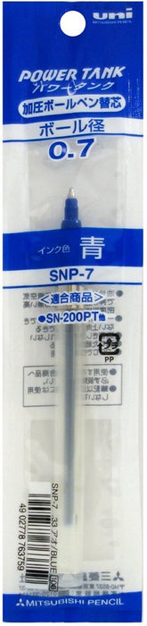 Mitsubishi Pencil Power Tank 0.7 Blue Ballpoint Pen Refill - Pack of 10-Kiichin - The #1 Place for Japanese Goods in Your Hand!