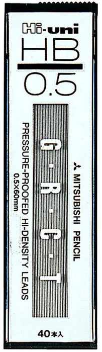 Mitsubishi Pencil High Uni 0.5 HB Sharp Lead Pack of 10 Pieces-Kiichin - The #1 Place for Japanese Goods in Your Hand!