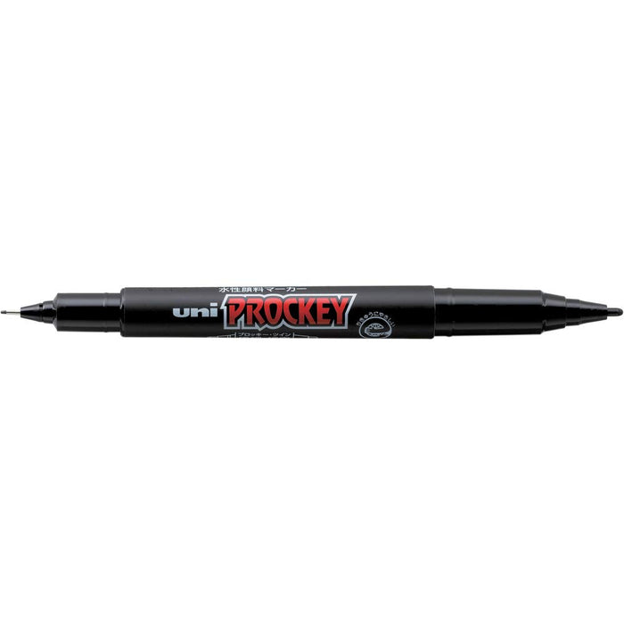 Mitsubishi Pencil Plocky Twin Extra Fine Black Water-Based Pen PM120T.24-Kiichin - The #1 Place for Japanese Goods in Your Hand!