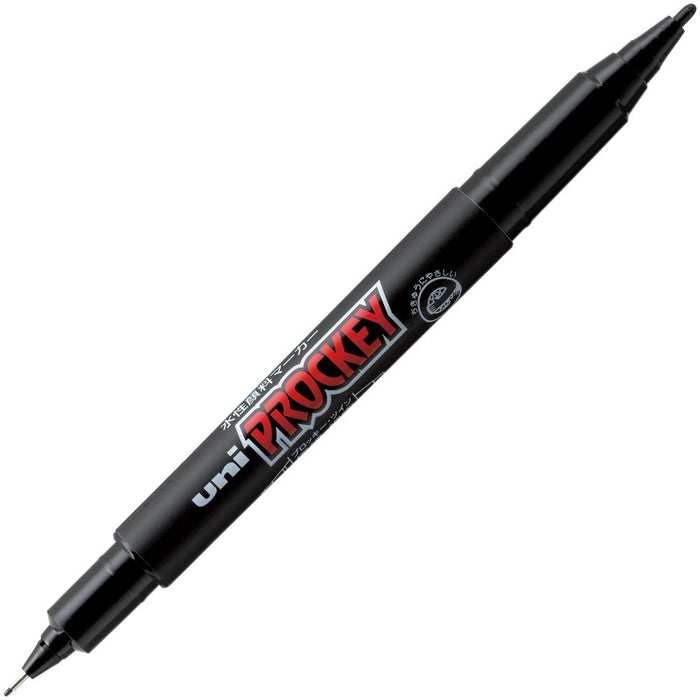 Mitsubishi Pencil Plocky Twin Extra Fine Black Water-Based Pen 10 Pieces-Kiichin - The #1 Place for Japanese Goods in Your Hand!