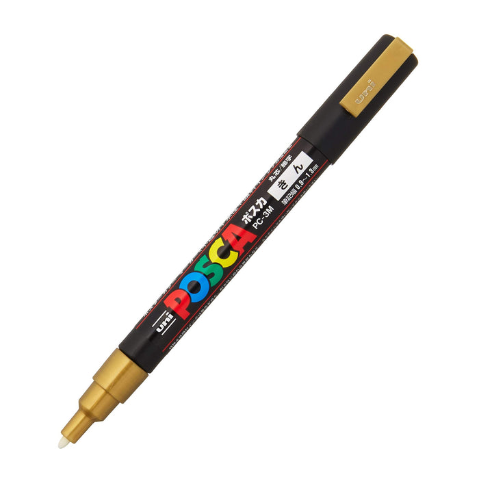 Mitsubishi Pencil Fine Point Round Core Gold Water-Based Pen Posca Pc3M.25-Kiichin - The #1 Place for Japanese Goods in Your Hand!